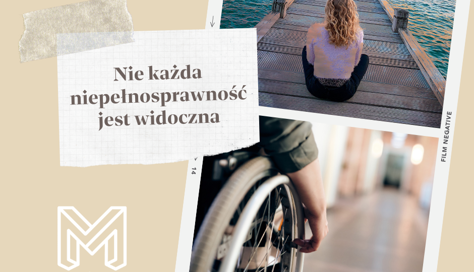 grafika ilustrująca zagadnienie: nie każda niepełnosprawność jest widoczna